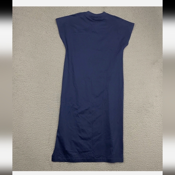 Uniqlo Blue Mercerized French Sleeves Dress - Picture 3 of 7
